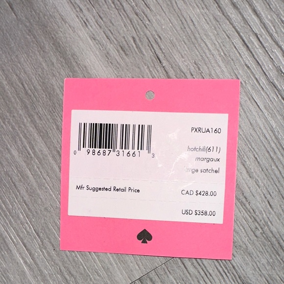 Kate Spade Red Leather Tote Bag - Picture 7 of 7